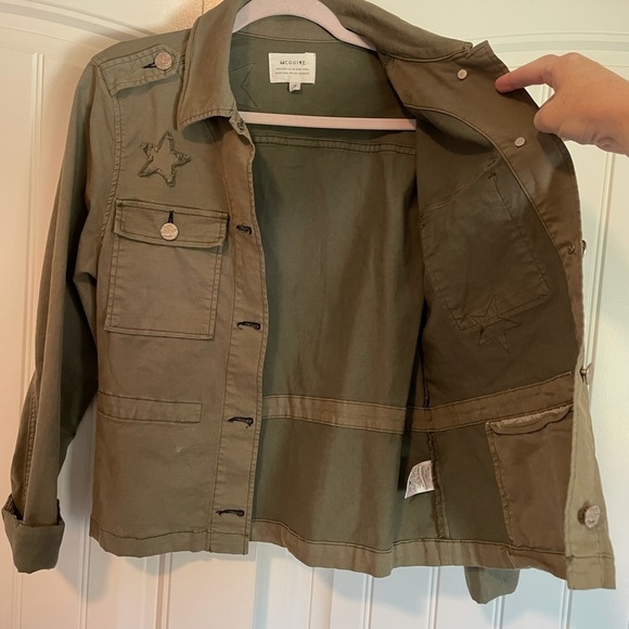 McGuire army green military cargo jacket size Small - Picture 2 of 7